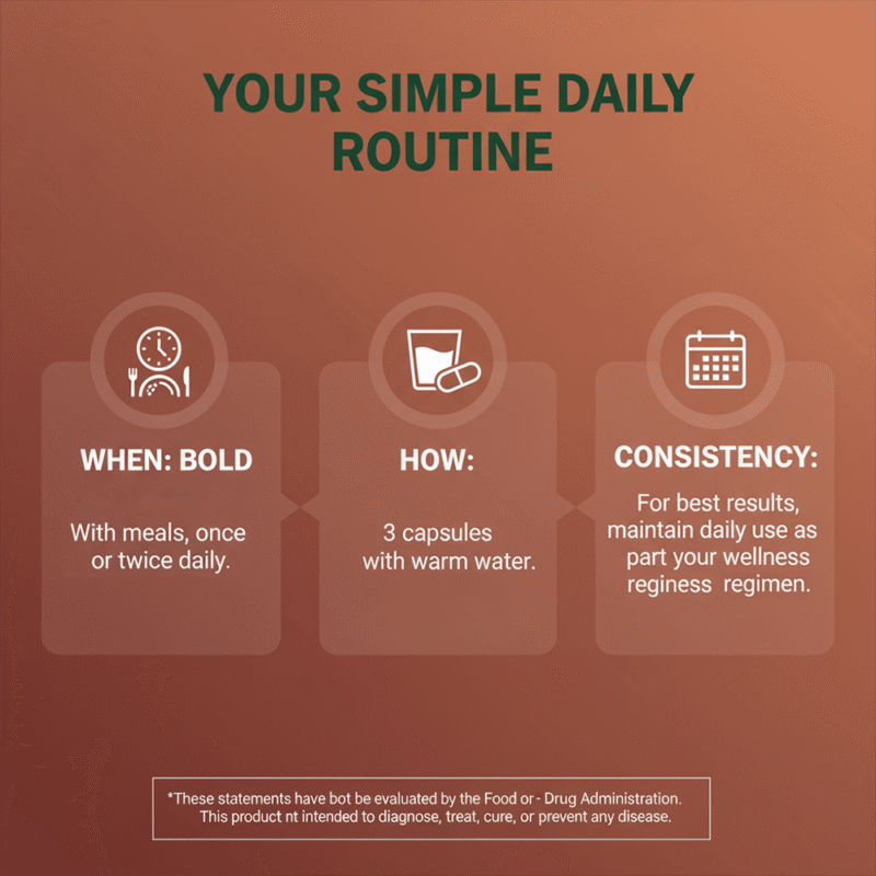 NOTO Dampness Relief dosage - 3 capsules with warm water daily