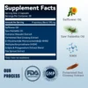 WHOLELOVE HAIR supplement facts with safflower oil, saw palmetto, NMN and herbal extracts