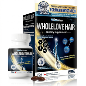 WHOLELOVE HAIR Supplement | For Hair Strength, Thickness And Shine | Japanese Formula